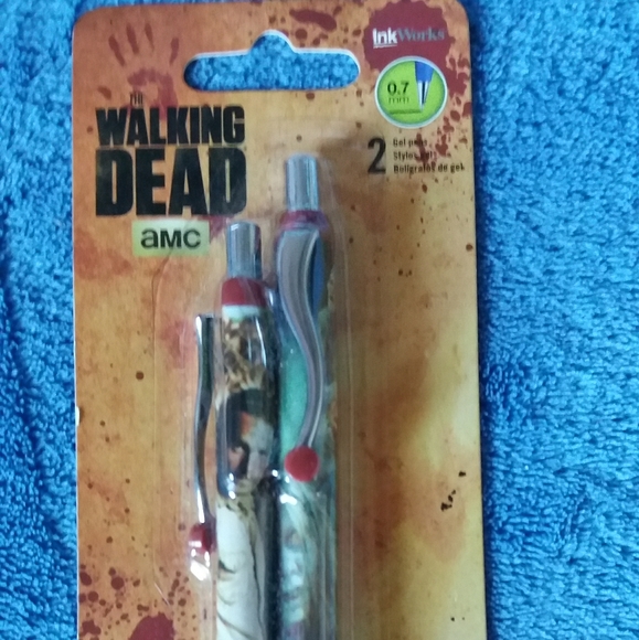 DONATING!The Walking Dead TWD Set of 2 Pens - Picture 2 of 2